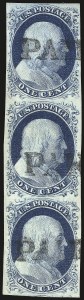 Sale 976, Lot 1137, 1c-3c 1851-56 Issue (Scott 5-11)
