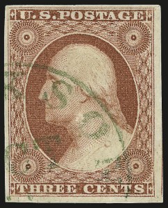 Sale 976, Lot 1151, 1c-3c 1851-56 Issue (Scott 5-11)