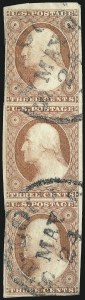 Sale 976, Lot 1153, 1c-3c 1851-56 Issue (Scott 5-11)