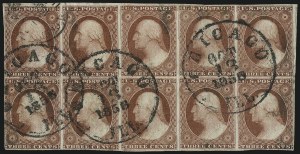 Sale 976, Lot 1154, 1c-3c 1851-56 Issue (Scott 5-11)