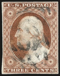 Sale 976, Lot 1155, 1c-3c 1851-56 Issue (Scott 5-11)