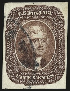 Sale Number 976, Lot Number 1159, 5c-12c 1851-56 Issue (Scott 12-17)