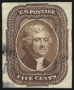 Sale 976, Lot 1162, 5c-12c 1851-56 Issue (Scott 12-17)