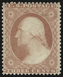 Sale 976, Lot 1213, 1c-3c 1857-60 Issue (Scott 18-26A)
