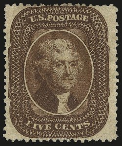 Sale 976, Lot 1231, 5c 1857-60 Issue (Scott 27-30A)