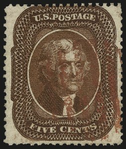 Sale 976, Lot 1233, 5c 1857-60 Issue (Scott 27-30A)