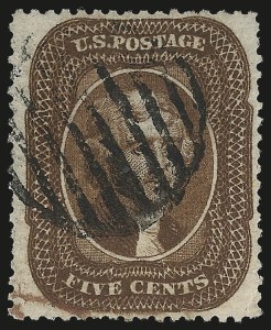 Sale 976, Lot 1234, 5c 1857-60 Issue (Scott 27-30A)