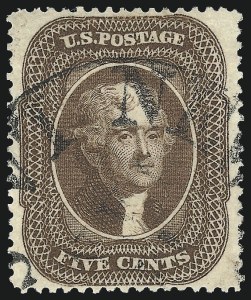 Sale Number 976, Lot Number 1236, 5c 1857-60 Issue (Scott 27-30A) Sale Number 976, Lot Number 1236, 5c 1857-60 Issue (Scott 27-30A)