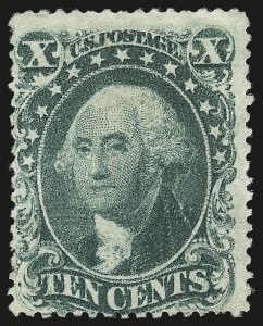 Sale 976, Lot 1242, 10c-90c 1857-60 Issue (Scott 31-39)
