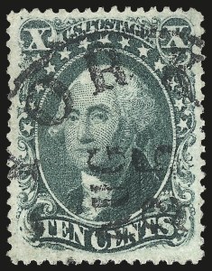 Sale 976, Lot 1243, 10c-90c 1857-60 Issue (Scott 31-39)