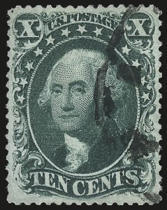 Sale 976, Lot 1245, 10c-90c 1857-60 Issue (Scott 31-39)