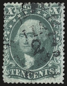 Sale 976, Lot 1254, 10c-90c 1857-60 Issue (Scott 31-39)