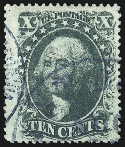 Sale 976, Lot 1256, 10c-90c 1857-60 Issue (Scott 31-39)