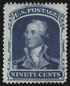 Sale 976, Lot 1271, 10c-90c 1857-60 Issue (Scott 31-39)