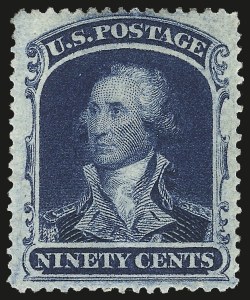 Sale 976, Lot 1272, 10c-90c 1857-60 Issue (Scott 31-39)