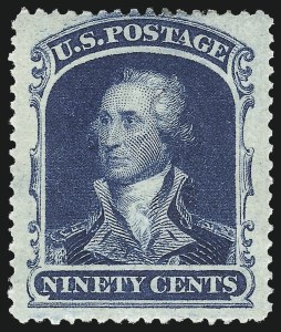 Sale 976, Lot 1273, 10c-90c 1857-60 Issue (Scott 31-39)