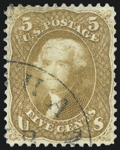 Sale 976, Lot 1323, 1861-66 Issue (Scott 56-67b)