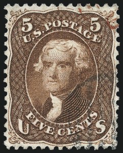 Sale 976, Lot 1364, 1861-66 Issue (Scott 71-78b)