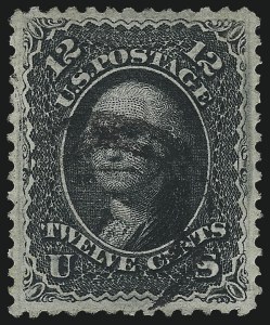 Sale 976, Lot 1392, 1867 Experimental Grills (A-Z, Scott 79-85E)