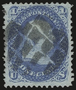 Sale 976, Lot 1398, 1867-68 Grilled Issue (E Grill - Scott 86-91)