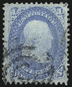 Sale 976, Lot 1408, 1867-68 Grilled Issue (F Grill - Scott 92-101)
