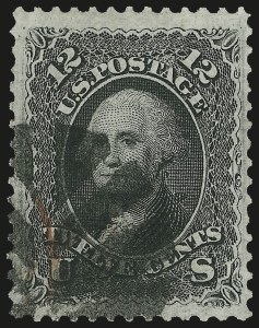 Sale 976, Lot 1415, 1867-68 Grilled Issue (F Grill - Scott 92-101)