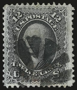 Sale 976, Lot 1417, 1867-68 Grilled Issue (F Grill - Scott 92-101)