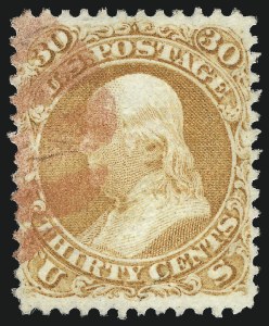 Sale 976, Lot 1425, 1867-68 Grilled Issue (F Grill - Scott 92-101)