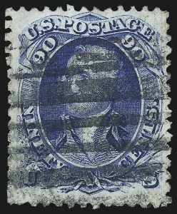 Sale 976, Lot 1427, 1867-68 Grilled Issue (F Grill - Scott 92-101)