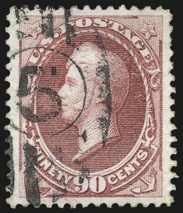 Sale 976, Lot 1599, 1873 Continental Bank Note Co. Issue (Scott 156-166)