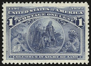Sale 976, Lot 1665, 1893 Columbian Issue (1c thru 8c, Scott 230-236)
