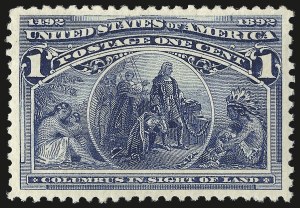 Sale 976, Lot 1667, 1893 Columbian Issue (1c thru 8c, Scott 230-236)