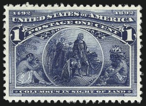 Sale 976, Lot 1668, 1893 Columbian Issue (1c thru 8c, Scott 230-236)