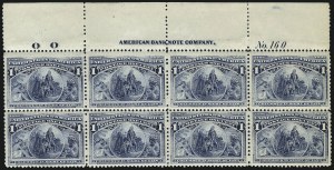 Sale 976, Lot 1669, 1893 Columbian Issue (1c thru 8c, Scott 230-236)