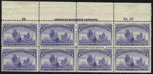 Sale 976, Lot 1679, 1893 Columbian Issue (1c thru 8c, Scott 230-236)