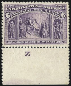 Sale 976, Lot 1683, 1893 Columbian Issue (1c thru 8c, Scott 230-236)