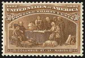 Sale 976, Lot 1688, 1893 Columbian Issue (10c thru $1.00, Scott 237-241)