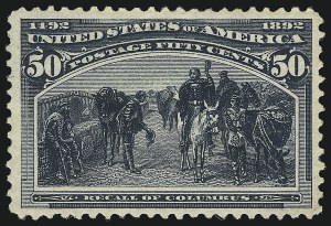 Sale 976, Lot 1694, 1893 Columbian Issue (10c thru $1.00, Scott 237-241)