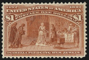 Sale 976, Lot 1698, 1893 Columbian Issue (10c thru $1.00, Scott 237-241)