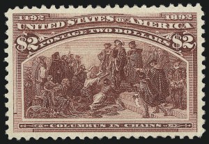 Sale 976, Lot 1701, 1893 Columbian Issue ($2.00 thru $5.00, Scott 242-245)