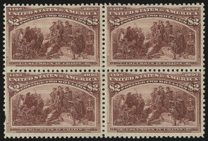 Sale 976, Lot 1702, 1893 Columbian Issue ($2.00 thru $5.00, Scott 242-245)