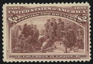 Sale 976, Lot 1703, 1893 Columbian Issue ($2.00 thru $5.00, Scott 242-245)