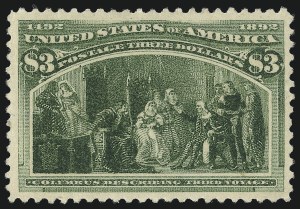 Sale 976, Lot 1708, 1893 Columbian Issue ($2.00 thru $5.00, Scott 242-245)
