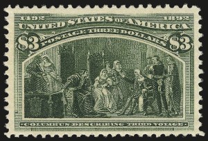 Sale 976, Lot 1709, 1893 Columbian Issue ($2.00 thru $5.00, Scott 242-245)