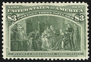 Sale 976, Lot 1710, 1893 Columbian Issue ($2.00 thru $5.00, Scott 242-245)