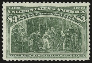 Sale 976, Lot 1711, 1893 Columbian Issue ($2.00 thru $5.00, Scott 242-245)