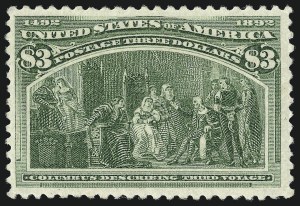 Sale 976, Lot 1712, 1893 Columbian Issue ($2.00 thru $5.00, Scott 242-245)