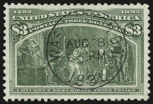 Sale Number 976, Lot Number 1713, 1893 Columbian Issue ($2.00 thru $5.00, Scott 242-245)