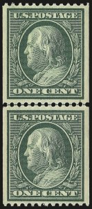Sale 976, Lot 1924, 1908-10 Washington-Franklin Issues (Scott 331-356)