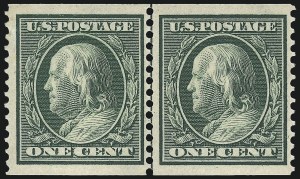 Sale 976, Lot 1968, 1910-13 Washington-Franklin Issue (Scott 374-396)